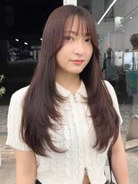 ニトバイアンキシム(nit by ahnkism)&nbsp;【レイヤーカット】韓国ヘア顔まわりカットロングレイヤー堀江