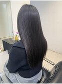 《FRAME central》黒髪ロング×極ツヤストレート