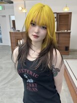 リヴ ウメダ(LIV umeda)&nbsp;イエローカラー/夏カラー/ハイレイヤー/レイヤーカット/梅田