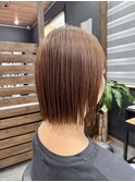 切りっぱなしストレートボブ