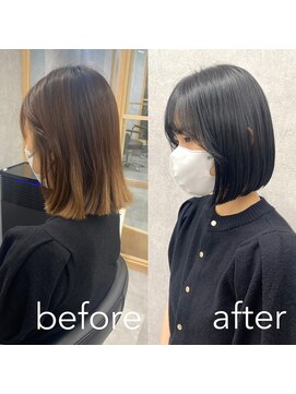 ヘアサロン ドットプラス 町田店(dot. plus) 【中西里美】黒髪ボブ/スタイルチェンジ/夏のヘアアレンジ町田