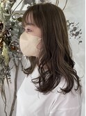フェミニン大人可愛いマロンベージュ