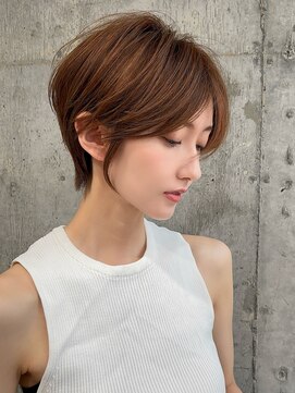 シー バイ ロンド 新宿(Sea by Lond) ミニウルフ×チェリーブラウン[くびれヘア/イメチェン/夏]