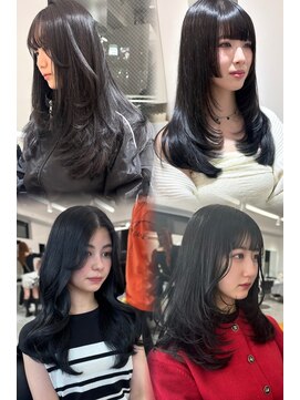 ランテルディ 渋谷(LANTERDIT) ダークカラー グレー  透明感 レイヤーカット