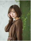 大人可愛いボブ/チョコレートブラウン/白髪染め/髪質改善/越谷