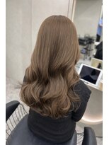 ロール 博多(Role)&nbsp;くすみカラー/ベージュ/ブリーチなし/くびれ巻き/レイヤー