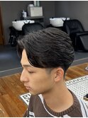 MEN’S/サーフカール/刈り上げセンターパート/表参道駅/青山