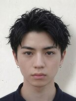グロウ 天神店(growth)&nbsp;ルーズショートアップバングソフトツーブロック刈り上げメンズ