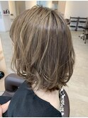 ハイライトでグレージュ感UP!!