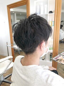 ヘッズ 本八幡店(HEADS) かき上げヘア　ニュアンスマッシュ　サイドパート　韓国マッシュ