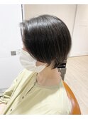 前下がり丸みショートボブ♪