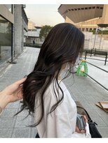 ラフ 難波店(LAFF)&nbsp;#黒髪#ボブルフ#ネビージュ#小顔#ワンレン