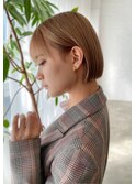 耳掛けハンサムボブ