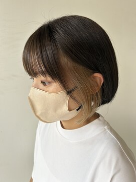 ヘアーアンドエステティック ヴェリス(hair&esthetic Velis) 【Velis】イヤリングカラー×オリーブアッシュベージュ