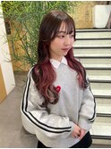 韓国ヘア/ピンクインナーカラー/グレージュ　吉祥寺青木桜