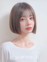 ユルリカ 新宿店(yulrica)&nbsp;切りっぱなしボブ_64156【新宿/髪質改善/美髪/ベージュカラー】