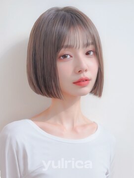 ユルリカ 新宿店(yulrica) 切りっぱなしボブ_64156【新宿/髪質改善/美髪/ベージュカラー】
