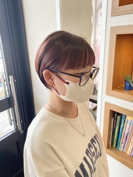 シャンプーボーイ ヒノ(SHAMPOO BOY Hino) ショートヘア×ピンクブラウン