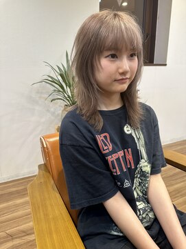 ノラキチジョウジ(NORA KICHIJOJI) ウルフボブロングレイヤー耳かけフェイスレイヤーレイヤーボブ