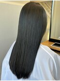 オリーブカラー＋髪質改善トリートメント