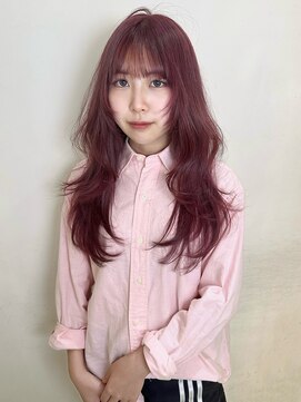 アクシス 栄店(`AXIS) cherry pink × hushcut