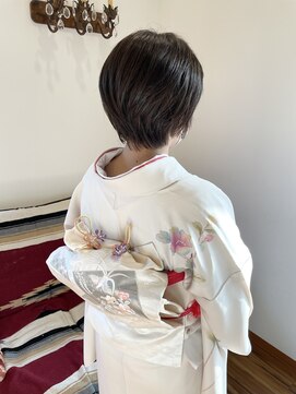ヘアーロッジ(HAIR ROJJ) 入学式の着物スタイル