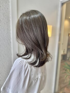 セレスト 心斎橋店(CELESTE) 20代30代40代　大人かわいい透明感たっぷりオリーブグレージュ