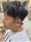 癖毛メンズショート