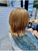 【ナチュラル可愛い】ベージュ外ハネ