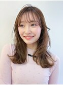 オリーブベージュショートミニボブグレージュブリーチレイヤー