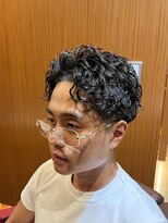 ヘアモード キクチ 銀座店&nbsp;銀座　理容室　外国人風パーマ　テーパーフェード