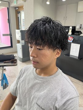 アジールヘア 所沢プロペ通り店(agir hair) 社会人◎ツイスパマッシュ×ツーブロック爽やか所沢