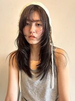 パーク 福岡天神西通り店(parc) オリーブグレージュ 透明感 艶髪 レイヤーカット 顔周りレイヤー