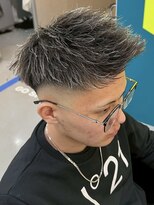 ダズルヘアラッシュ(DAZZLE hair RUSH)&nbsp;名古屋ホワイトメッシュスパイキーショートジェットモヒカン30代