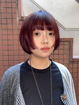 ハコ プラス(HACO+)&nbsp;【Haco+】Shiho_ボブ_バーガンディ