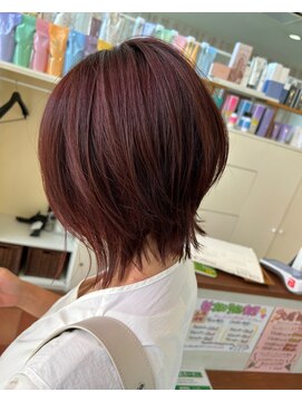 セットアップ 岡山北長瀬店(SET-UP) ショートレイヤー/ボルドーカラー似合わせカット