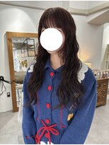 シー(thee)&nbsp;ゆるふわパーマ×オレンジブラウン