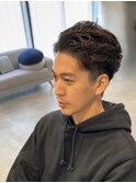 メンズ　スタイル　リバースパーマ