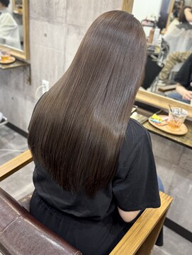 アムレヘアーエタ(amule hair eta) 【amule hair eta】夏っぽくマットグレージュ/30代 40代