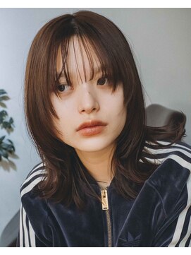 ボタニカ(Botanica) 外ハネフェイスレイヤー/ベージュカラー/2