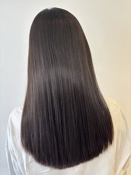 ヘアースタジオ ゼン カロン(Hair studio Zen kalon) 髪質改善/ダークブラウン/セミロングレイヤー/20代30代40代