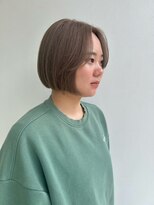 フォークロア 本店(Folk Lore)&nbsp;透明感グレージュの丸みミニボブ