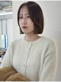 乾かすだけでまとまるタッセルボブ×クリーミーベージュ
