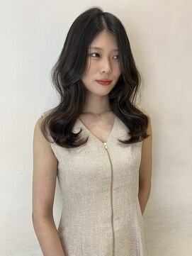 アクシス 栄店(`AXIS) 森崎ワンホンレイヤー/ミルクティーブロンド/ダークブルー/栄
