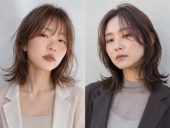 エッジ ヘア メイク(edge hair +make)の写真/第一印象UP★顔周りに拘ってデザイン！トレンドのレイヤーカットや小顔見せカットも◎［南流山/三郷市］
