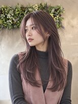 ウト(Uto)&nbsp;レイヤーカット/ラベンダーブラウン/韓国風/髪質改善/烏丸四条