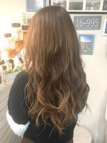 エルデ ナインズ ヘアー スタンド 川口店(elde 9's HAIR STAND) ヴェールウェーブグレージュかきあげ似合わせバングローレイヤー