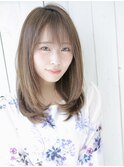 【Agu hair lucina】大人かわいい◎前髪あり×ミディアム