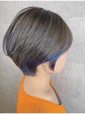 ショート×インナーカラー