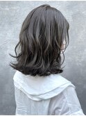 〈清澄白河 半個室〉ふわっとボブ/オリーブグレー